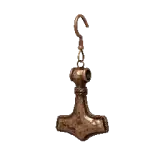 Engraved Copper Earring