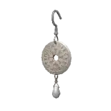 Engraved Silver Earring