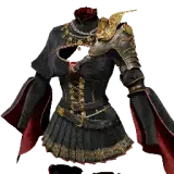 Elegant Carmine Leather Armor