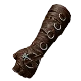 Ringed Leather Gloves