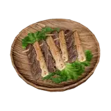 Filling Assorted Meat and Fish Skewers