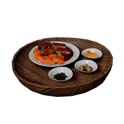 Assortiment de poissons braisés généreux