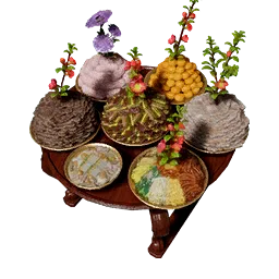 Repas somptueux généreux