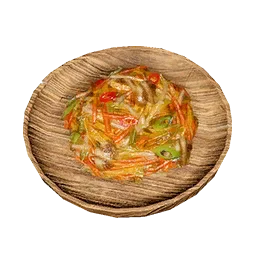 Verduras salteadas abundantes