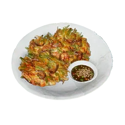 Обильная порция морепродуктов в кляре