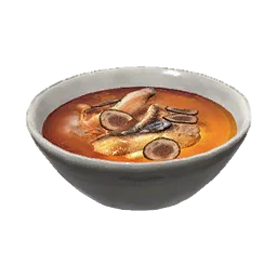 ボリューム満点の長角のスープ