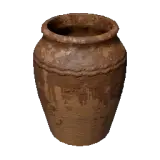 Cylindrical Ocher Jar
