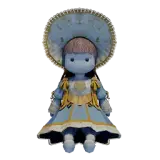 Fine Blue Bonnet Doll