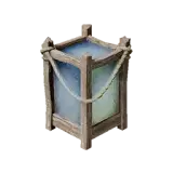 Icy White Glass Lamp