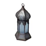 Icy White Hexagonal Lamp