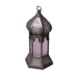 Lilac Hexagonal Lamp