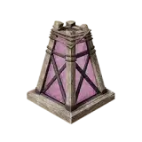 Lilac Watchtower Glass Lamp