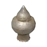 Ornate Silver Conical Jar