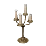 Tarnished Four Candle Candelabra