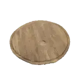 Thinly Carved Wooden Plate