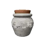 White Jar-Shaped Water Bottle