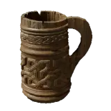 Worn Wooden Beer Mug